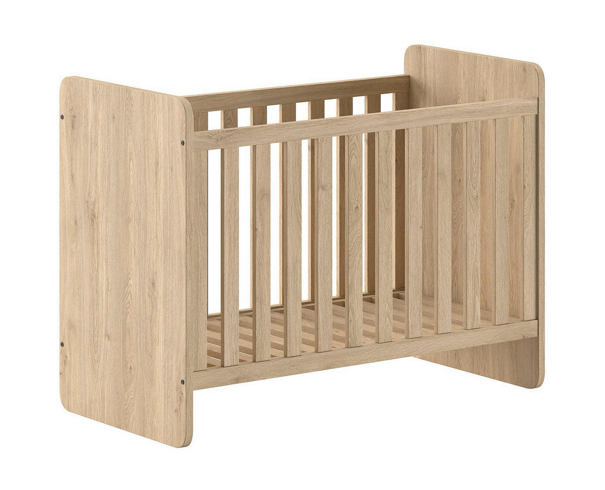 BABYZIMMER Set Keelia Eiche Melamin 4tlg Möbel - Eichefarben, Kunststoff (100/1/200cm) - 58aufmkessel