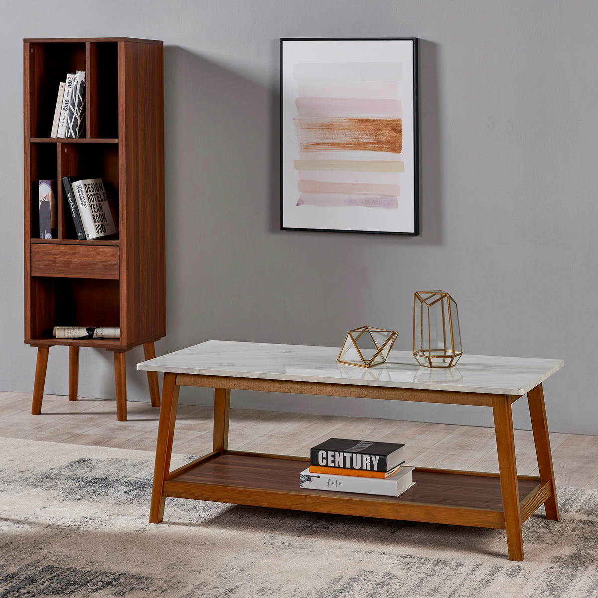 COUCHTISCH Braun - Braun, Holzwerkstoff (43.2/50.8/43.2cm) - Teamson Home