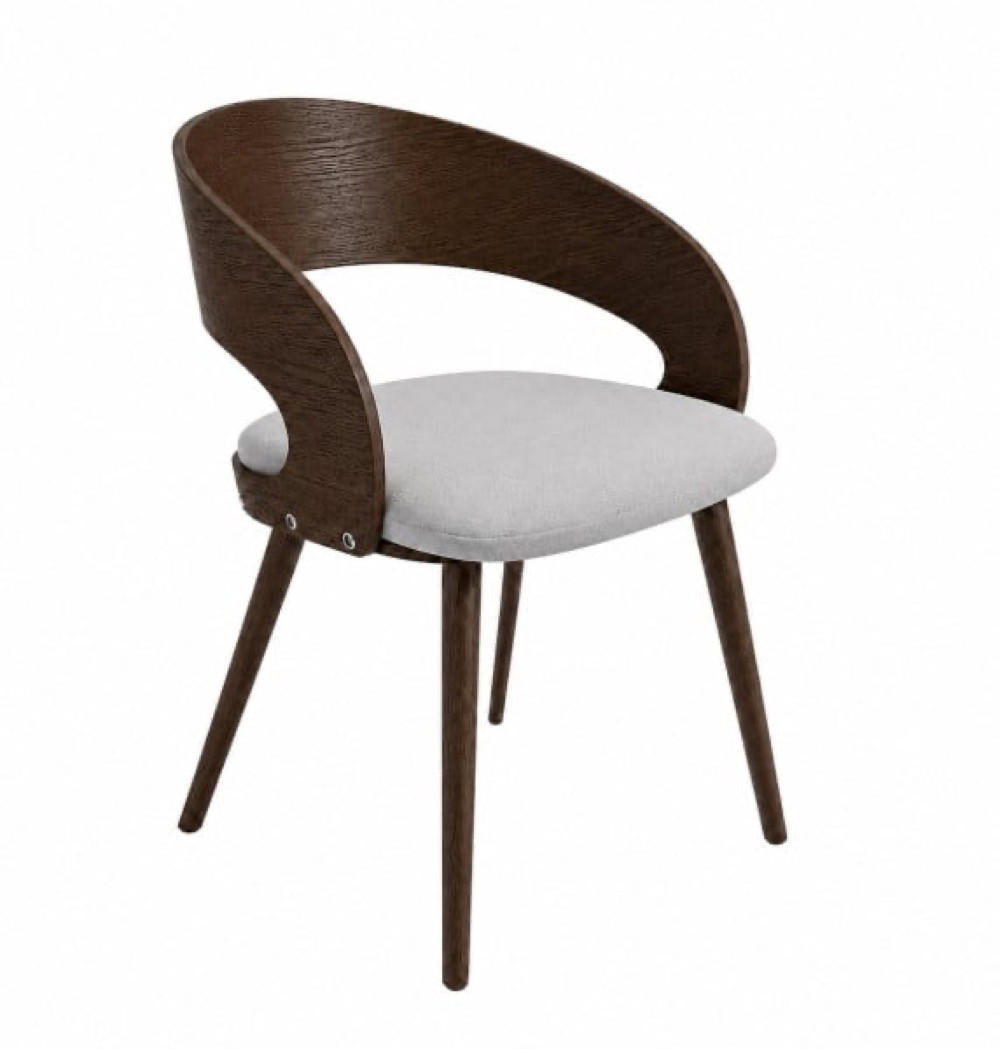 STUHL Braun 105 Gepolstert Mit Holzgestell 52x47x48 cm - Multicolor, Holzwerkstoff (52/48/47cm) - Sepro Meble