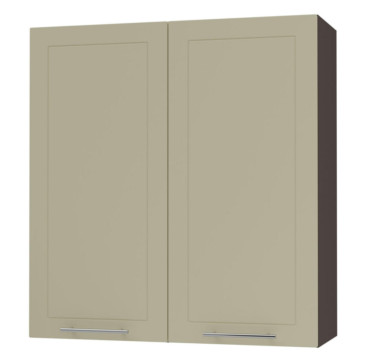KÜCHENHÄNGESCHRANK Kvantum W4/90 Vanille Matt / Lava Matt 90 / 32,5 / 96cm - Dunkelgrau/Creme, Holz/Holzwerkstoff (90/96/32.5cm) - Feldmann-Wohnen