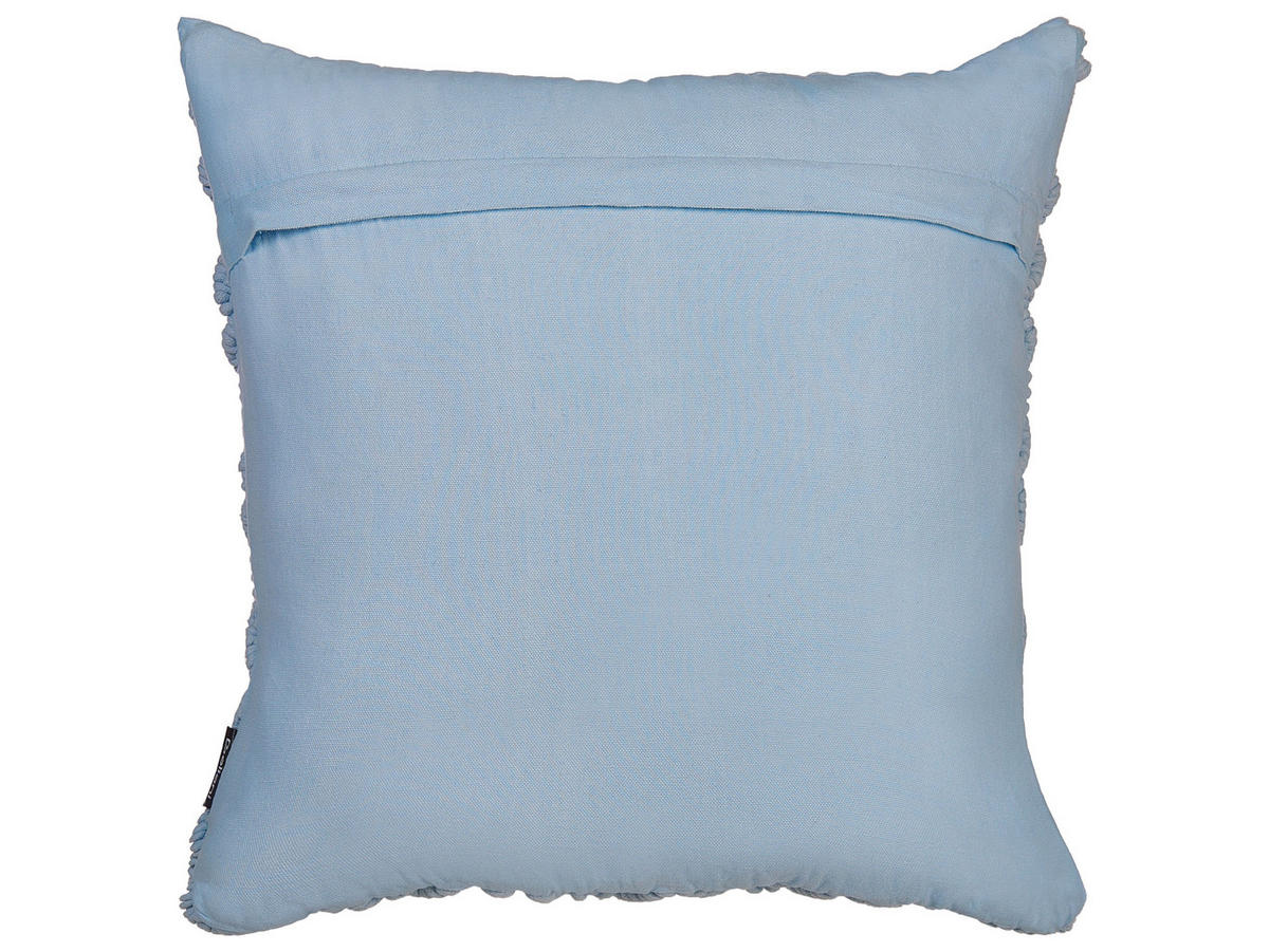 Dekokissen 2er-Set Blau 45/45 cm Goreme - Blau, Naturmaterialen (45/45cm) - Beliani