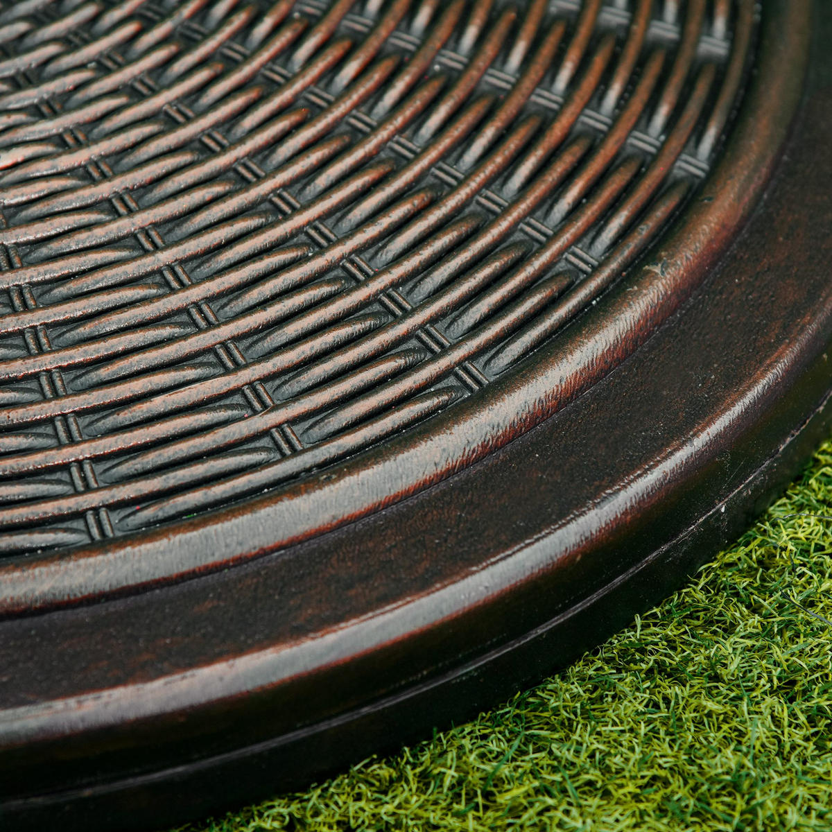 SONNENSCHIRMSTÄNDER Zement HDPE Bronze - Bronzefarben, Kunststoff (48/48cm) - Outsunny