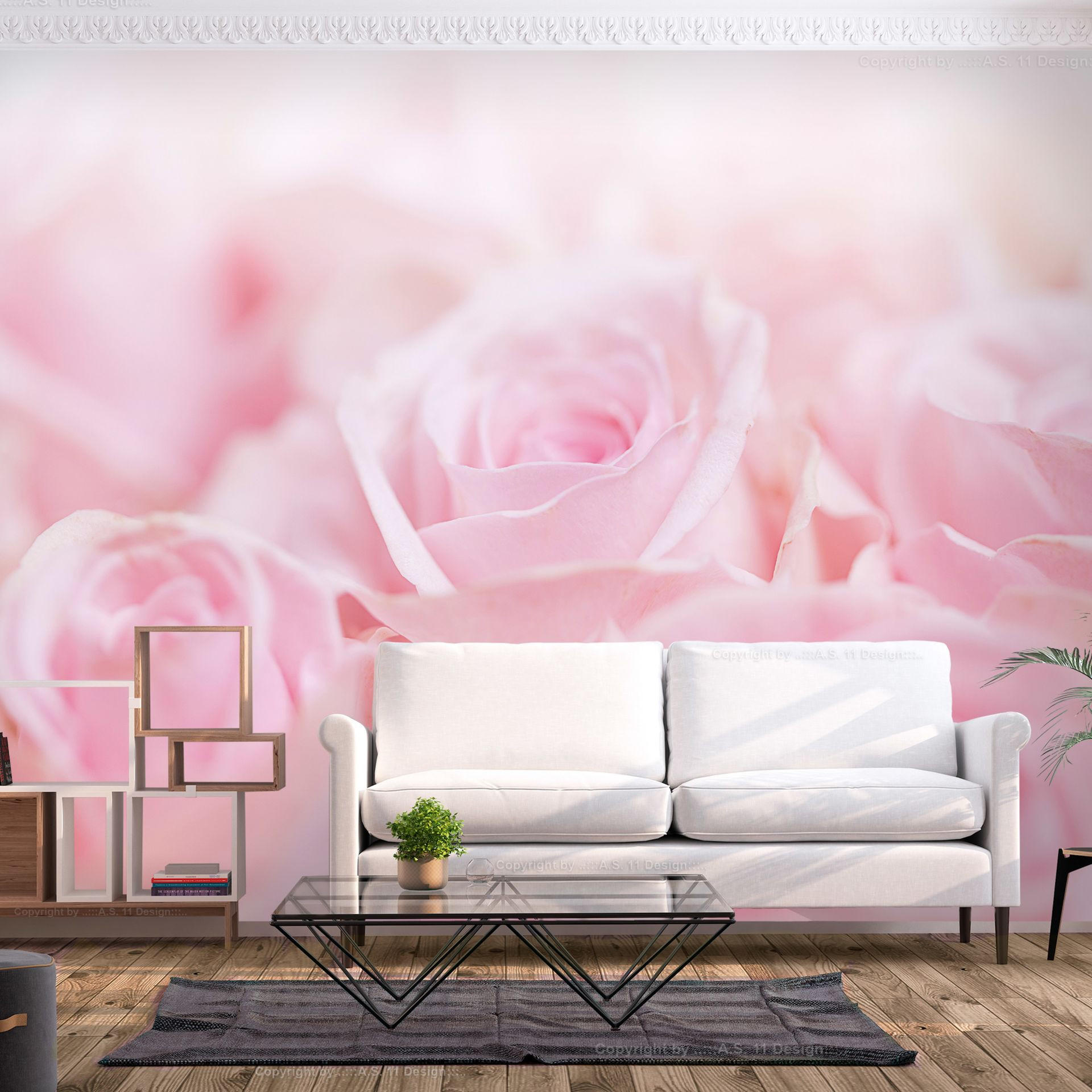 VLIESTAPETE Rosa 400/280 cm - Pink, Textil (400/1cm) - KUNSTLOFT