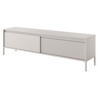 LOWBOARD SENSATO 187,1x39,5x53,4 cm mit 2 Türen Beige - Beige, Holzwerkstoff (187.1/53.4/39.5cm) - MASSENO