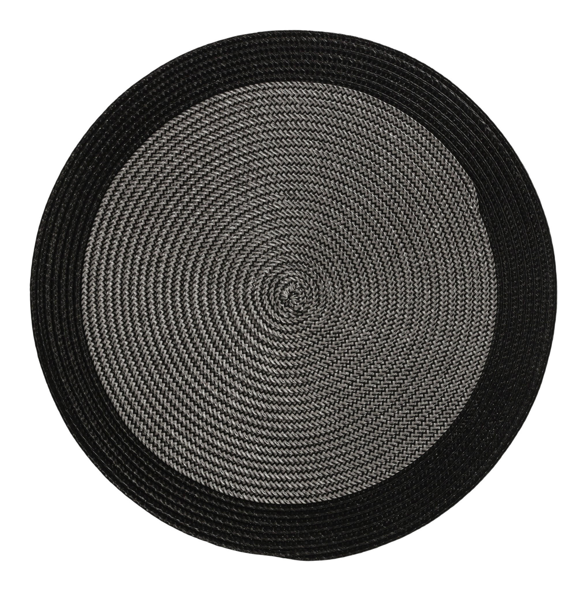 DEKORATIVES TISCHSET Lisena - Schwarz, Kunststoff (38cm) - home&you