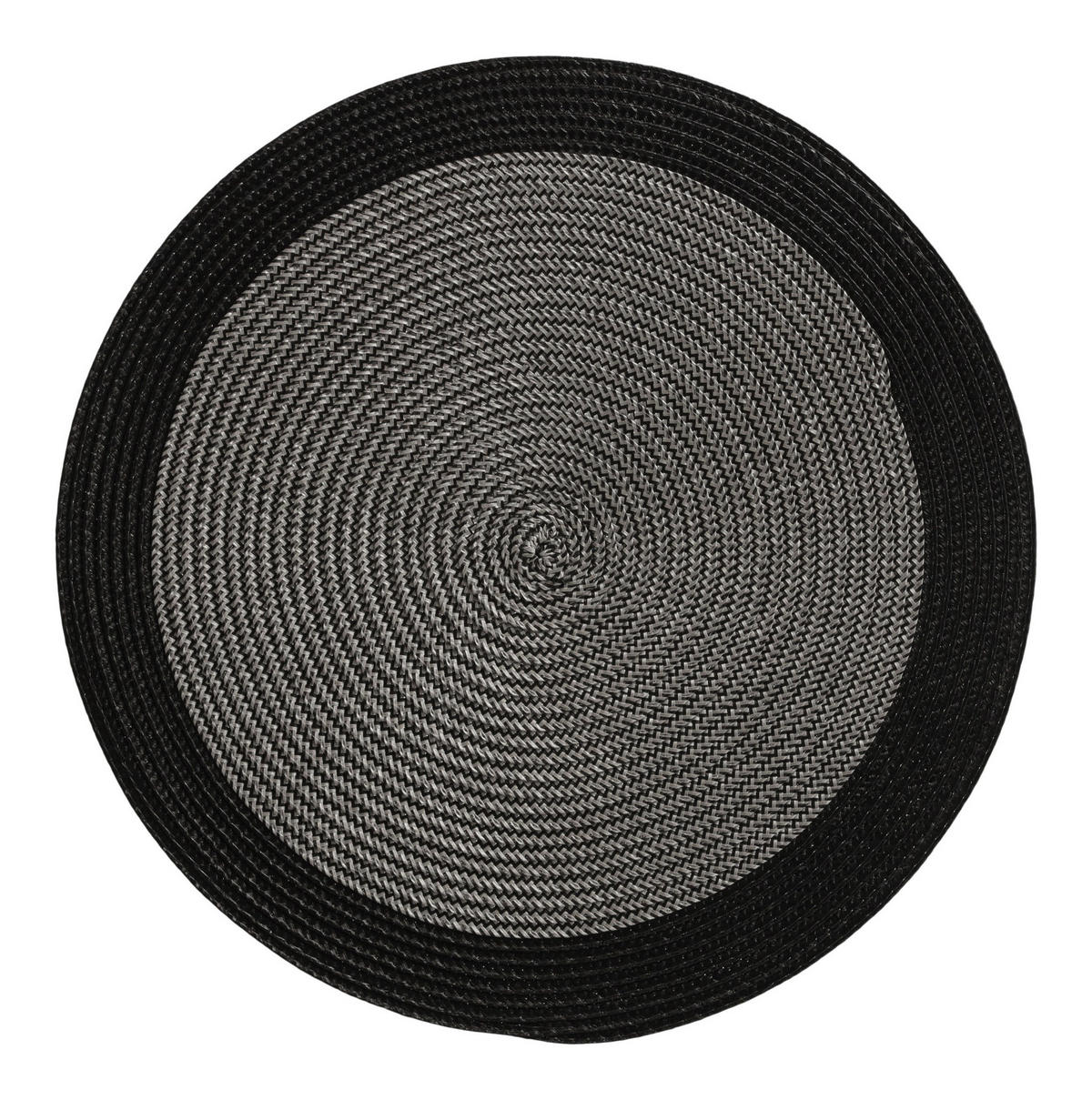 DEKORATIVES TISCHSET Lisena - Schwarz, Kunststoff (38cm) - home&you