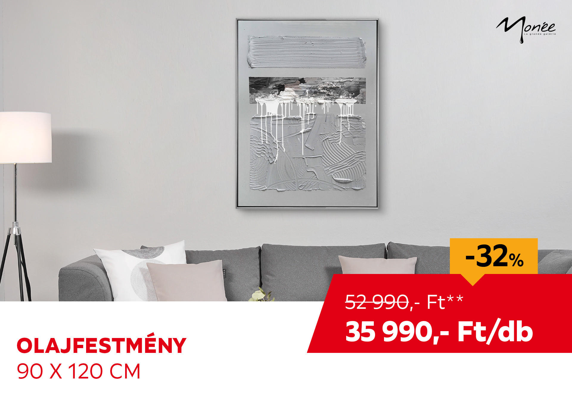 Olajfestmény, 90 x 120 cm / db  Kiemelt termék 52990 Ft.- helyett 35990 Ft.-