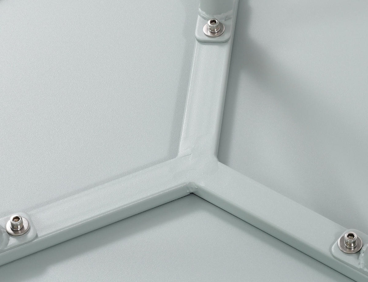 COUCHTISCH rund 60 cm Kunststoff türkis - Türkis, Kunststoff/Metall (60/60/45cm) - CLP