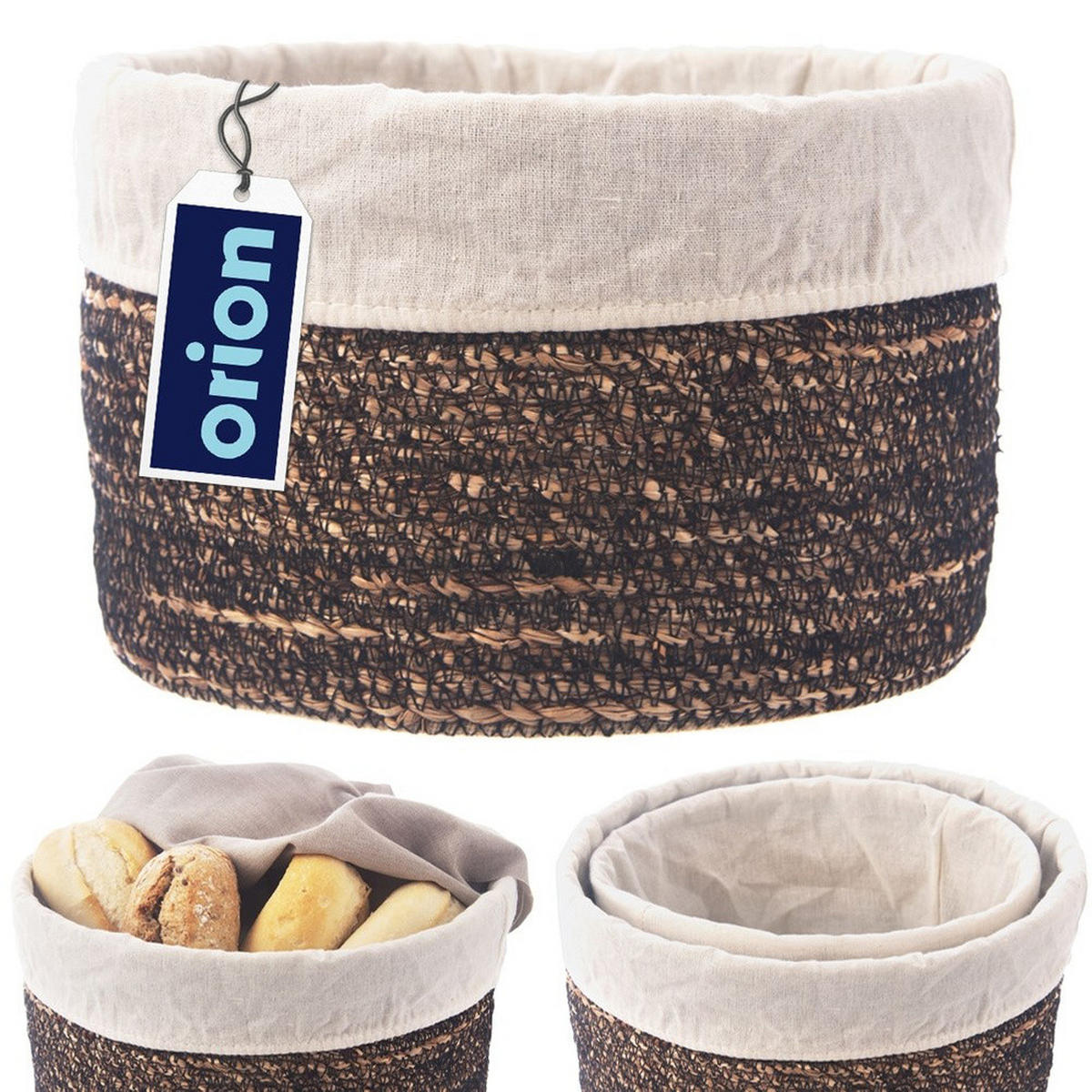 AUFBEWAHRUNGSKORB Wasserhyazinthe natur - Naturfarben, Naturmaterialien (20/13/20cm) - Orion 