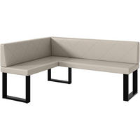 ECKBANK ERIC_U - Beige, Leder (128/168cm) - Meblini