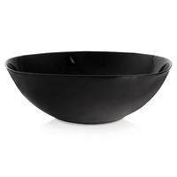 SALATSCHÜSSEL Luna schwarz - Schwarz, Glas (25/25/8cm) - Orion 