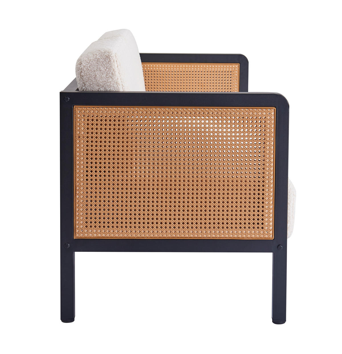 SOFA Wolle Weiß - Weiß, Textil (160/82/68cm) - Nordlys