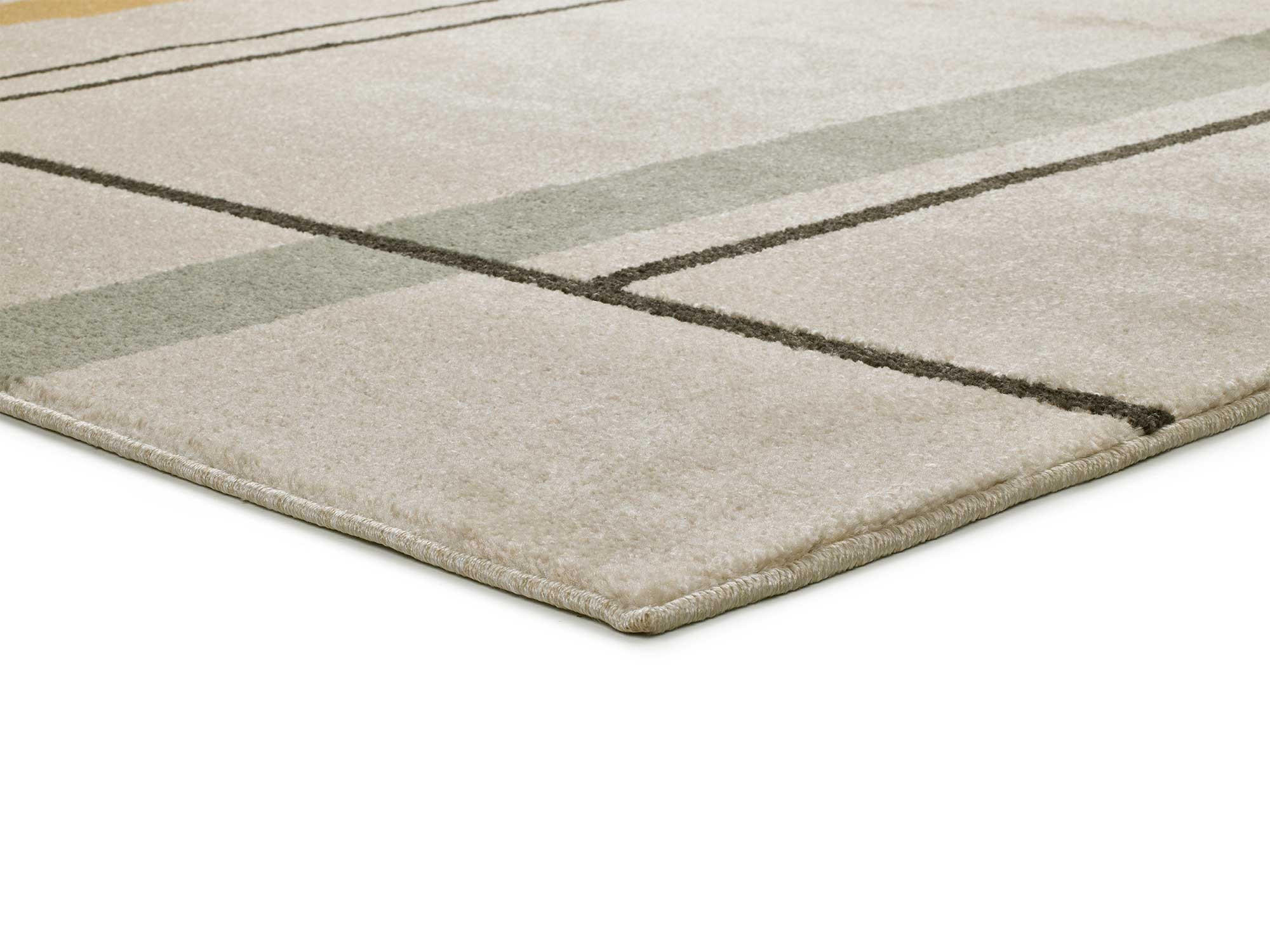 WEBTEPPICH im skandinavischen Stil Beige Domus 120/170 cm - Beige/Multicolor, Naturmaterialien/Textil (120/170cm) - Atticgo