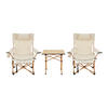 GARTENMÖBEL-SET 3 TLG. Bellante - Beige, Textil/Metall - casa.pro
