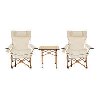 GARTENMÖBEL-SET 3 TLG. Bellante - Beige, Textil/Metall - casa.pro