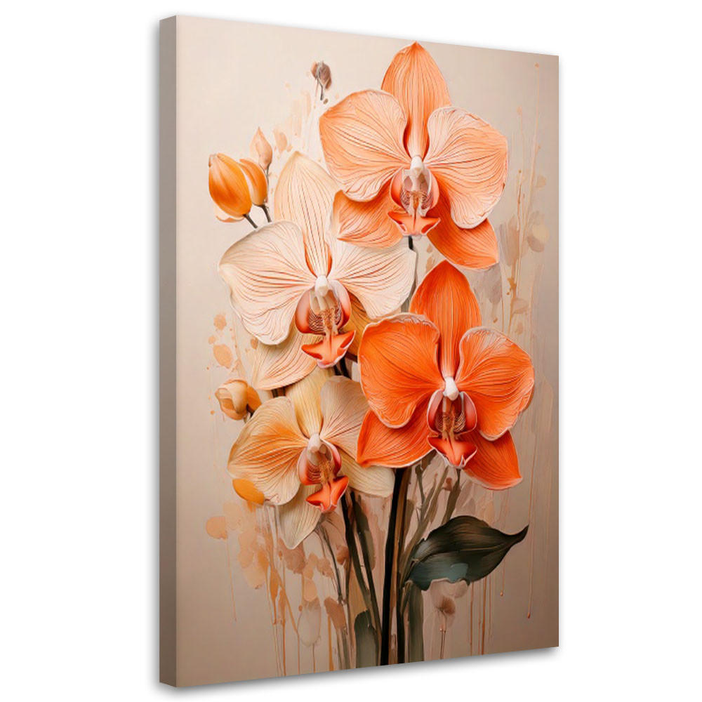 Feeby Leinwandbild Orange 60x90 cm