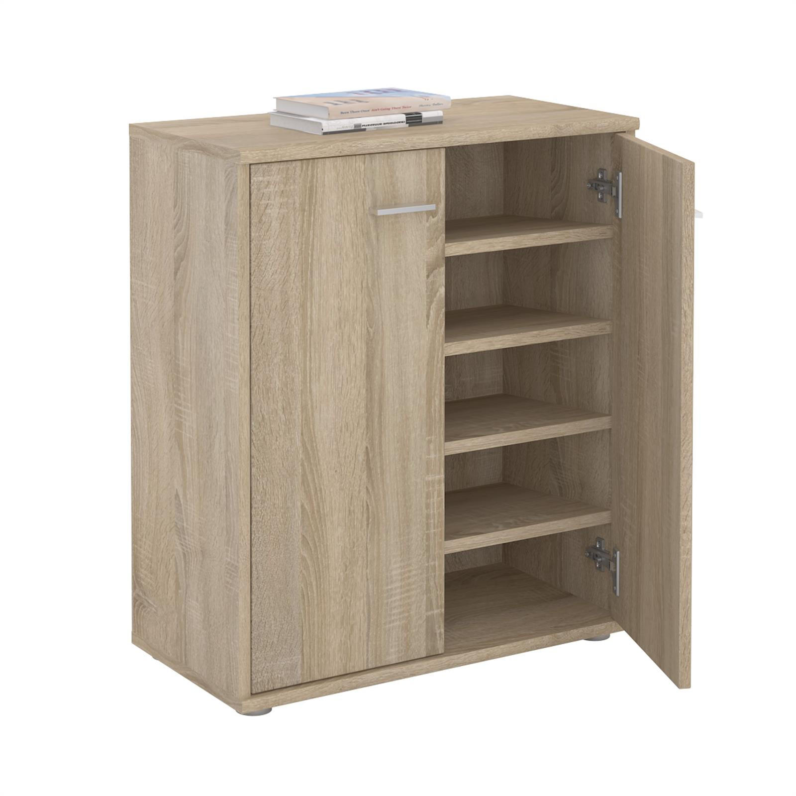 CARO-Möbel Schuhschrank Sonoma Eiche 60x70x35 cm