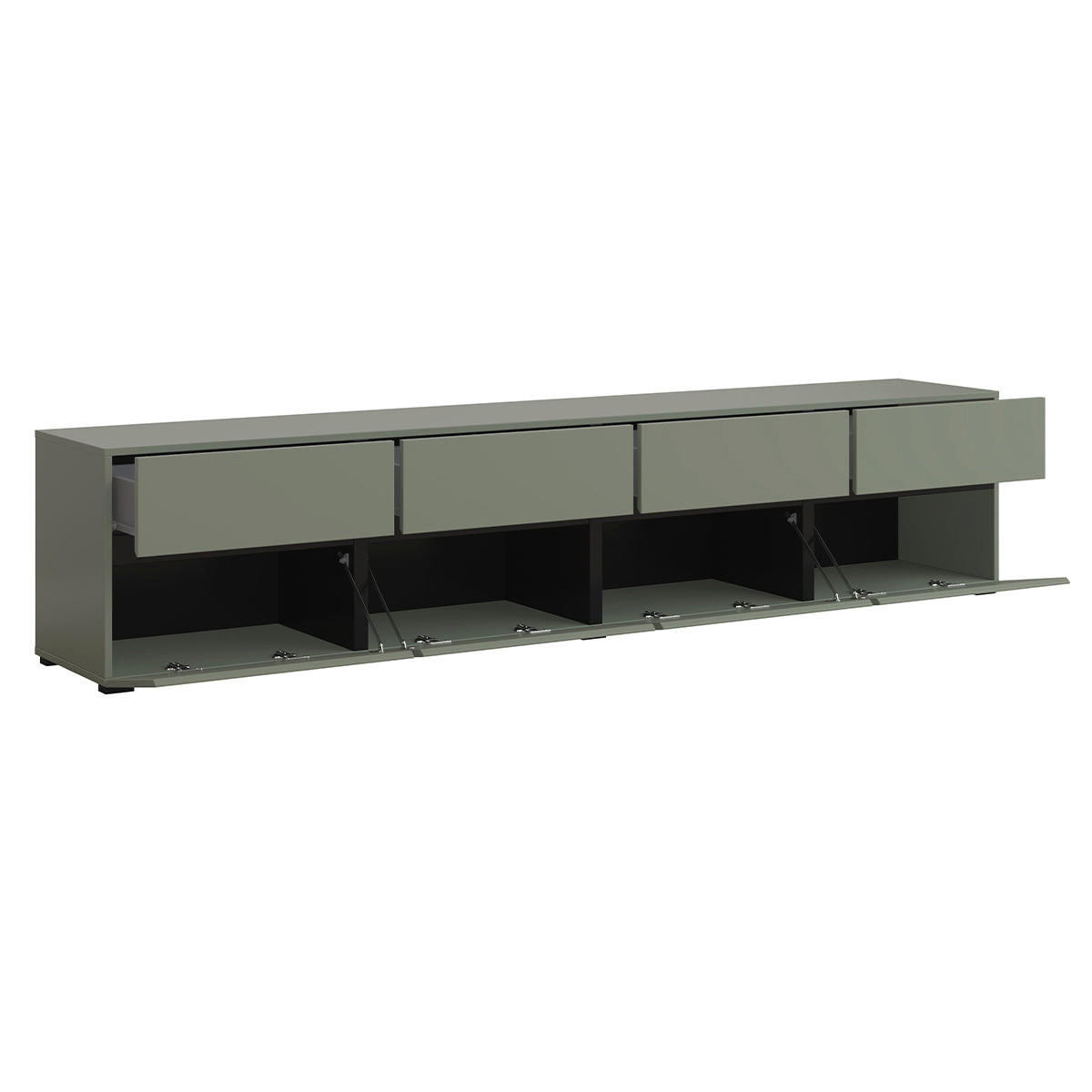 TV-MÖBEL Lilia Grün - Grün, Holzwerkstoff (225/48/40cm) - Petits-meubles