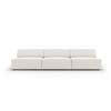SOFA Jodie aus strukturiertem Stoff leichtes beige 3 Sitzplätze - Beige, Textil (102/70/240cm) - Micadoni