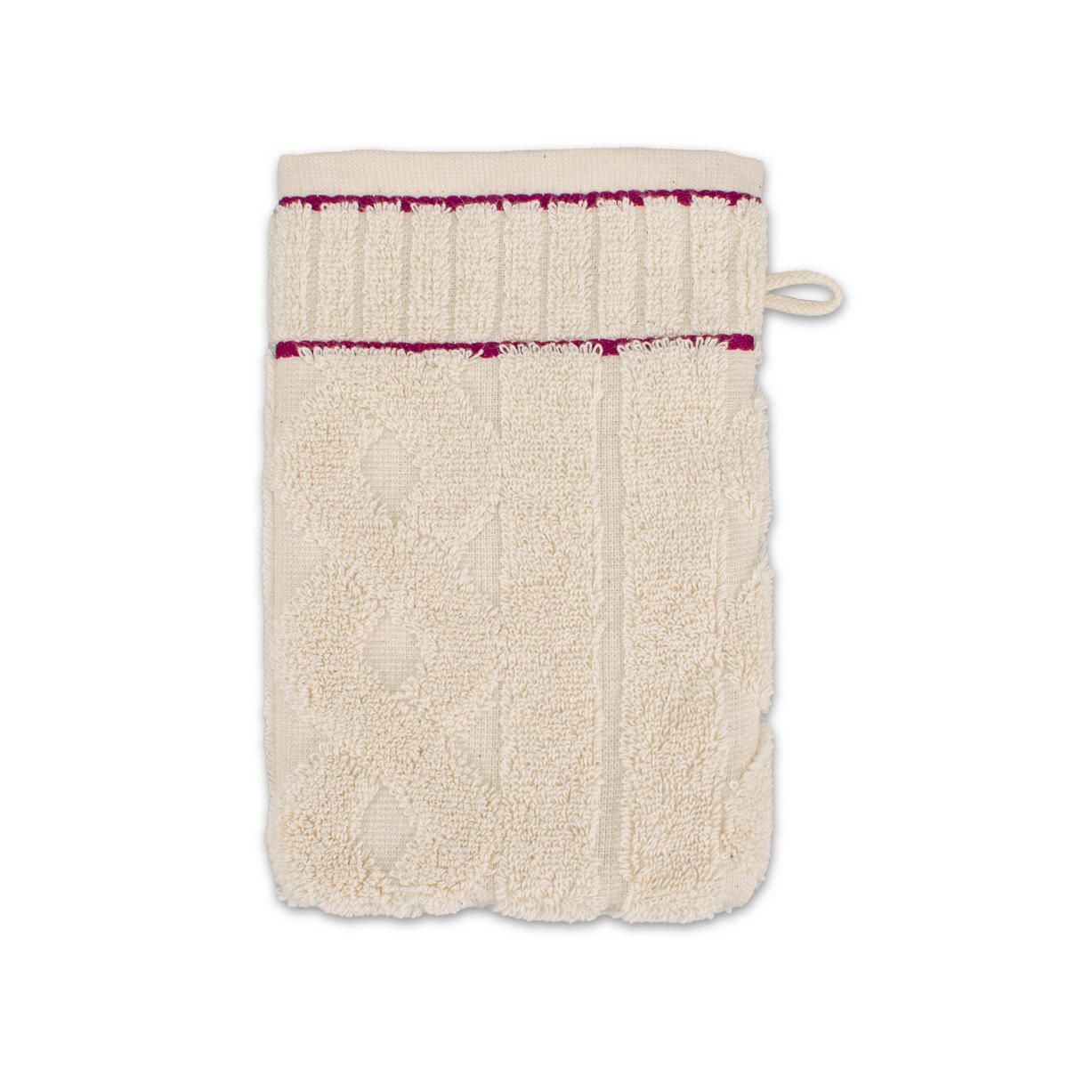 WASCHHANDSCHUH COSY KNITS - Lila/Naturfarben, Textil (20/15cm) - MÖVE