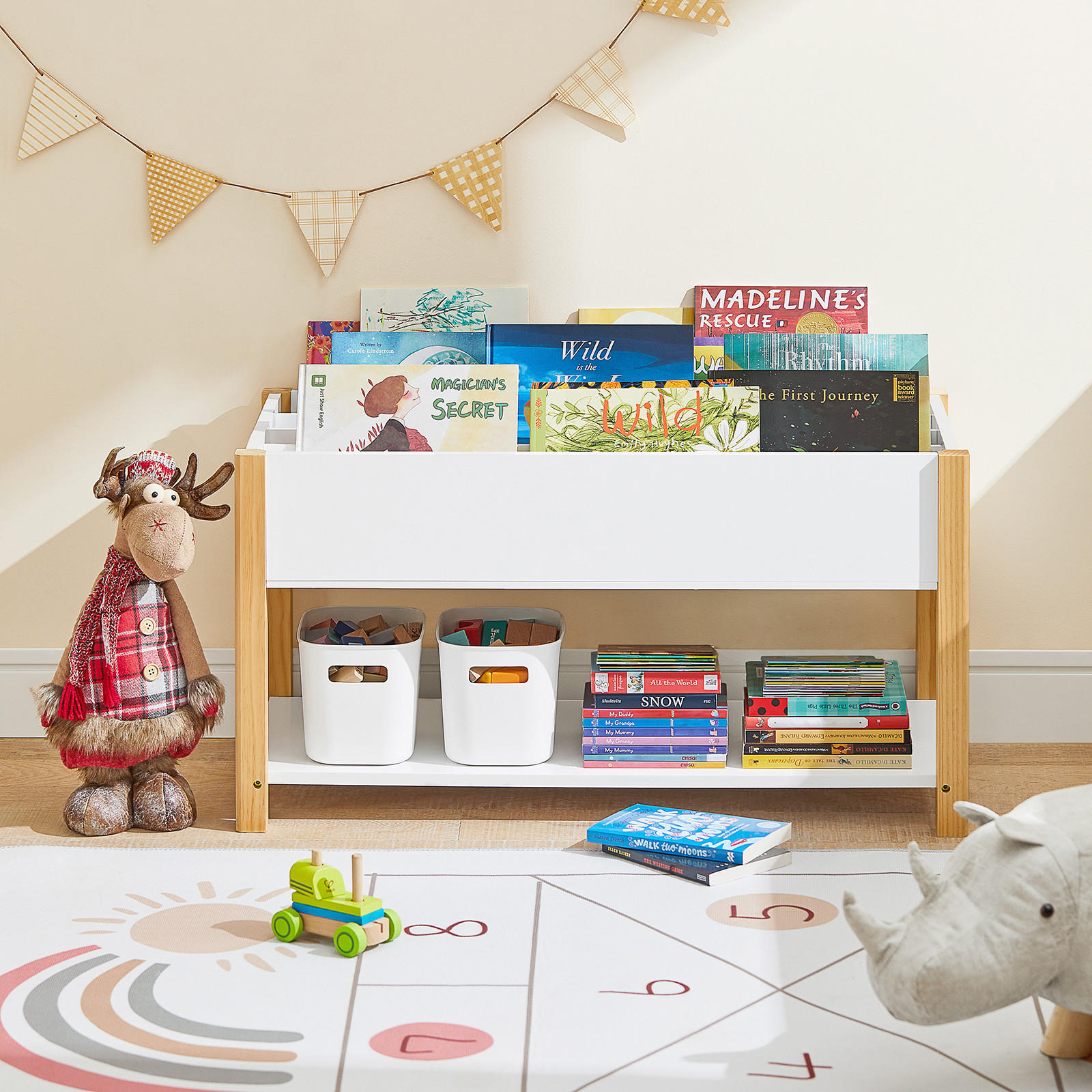 KINDERREGAL Weiß - Weiß, Holz/Holzwerkstoff (85/45/42cm) - SoBuy