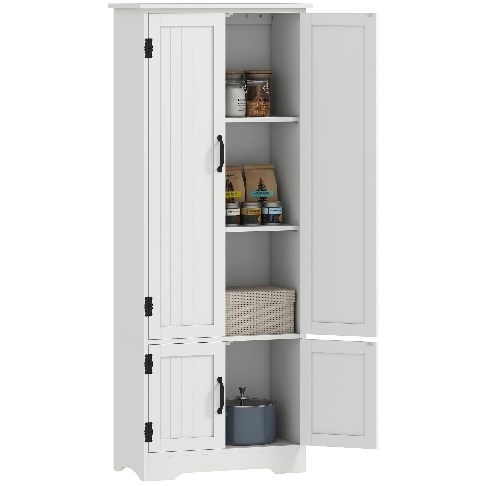 ComfortXL Highboard Weiß 30x153x60 cm