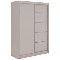 SCHWEBETÜRENSCHRANK 150 - MACEDONIA - Kaschmir - Kaschmir/Alufarben, Holzwerkstoff/Metall (150/216/61cm) - MKS
