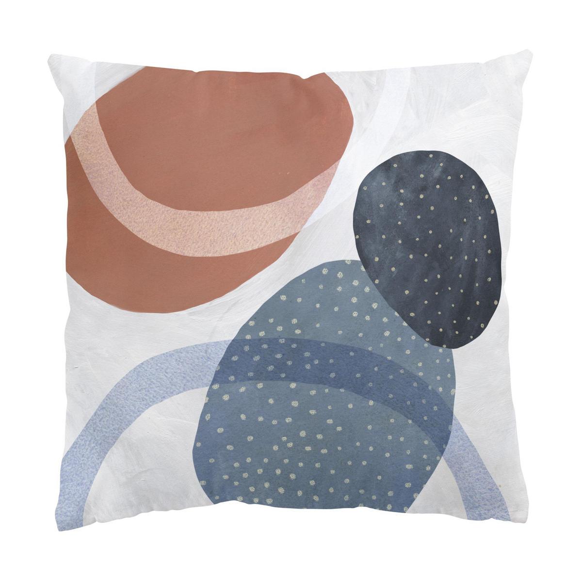 DEKOKISSEN 2er-Set Orbit mit Punkten Set I 50/50 cm - Blau, Textil (50/50cm) - Bilderwelten