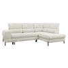 ECKSOFA Clinton, Seite: Rechts - Beige/Schwarz, Holz/Kunststoff (253/174cm) - MIRJAN24
