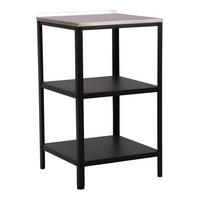 OUTDOOR-STANDREGAL Bolognano - Schwarz, Metall (50/50/92cm) - casa.pro