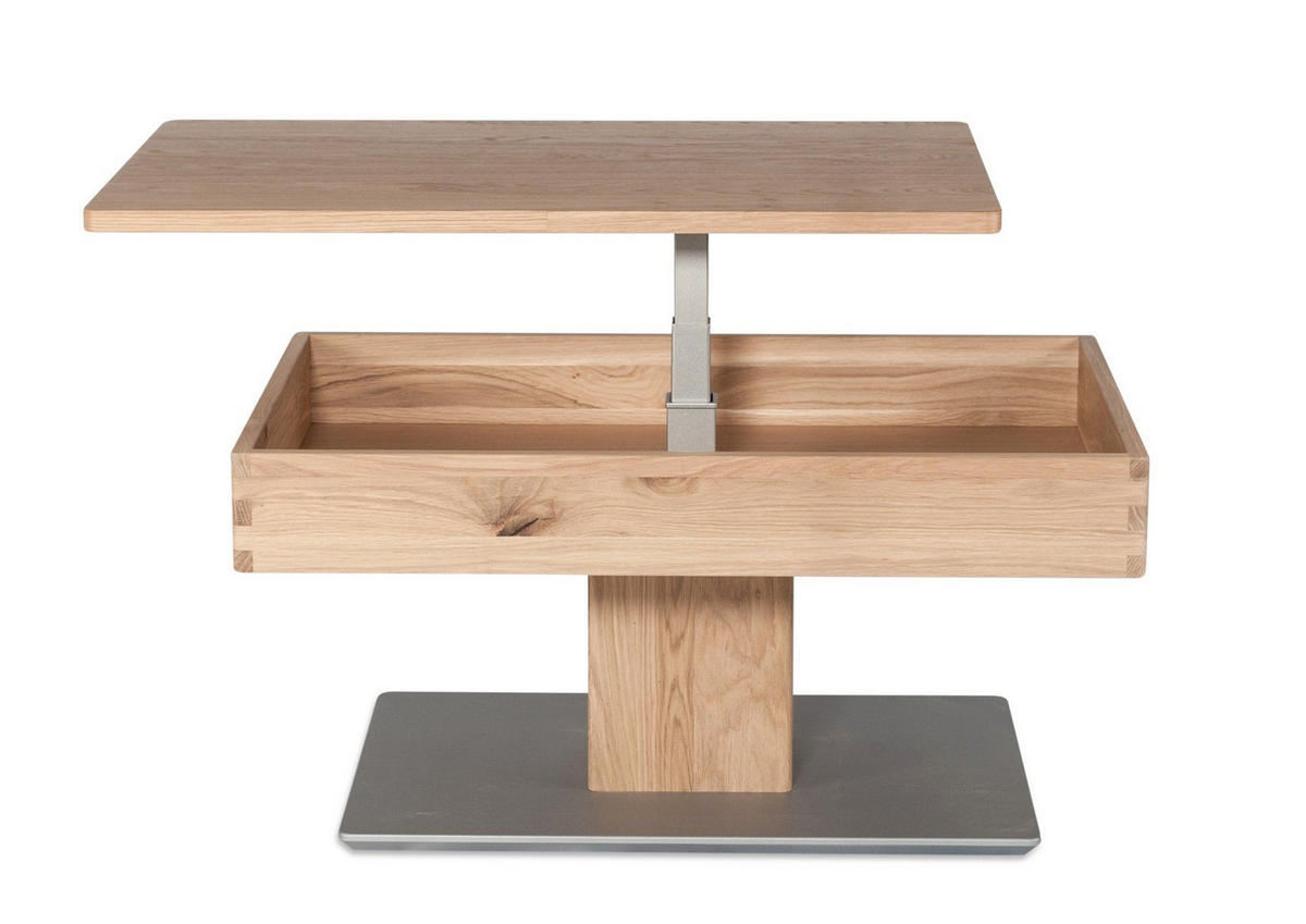 FUNKTIONSTISCH Celeste 90x60x43 höhenverstellbar;diagonal verschiebbar Wildeiche Bianco - Eiche Bianco, Holz (90/60/43cm) - 58aufmkessel