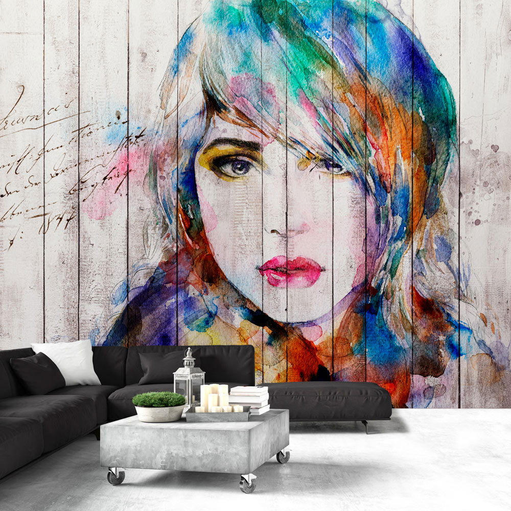 VLIESTAPETE Bunt 150/105 cm - Multicolor/Weiß, Textil (150/1cm) - KUNSTLOFT