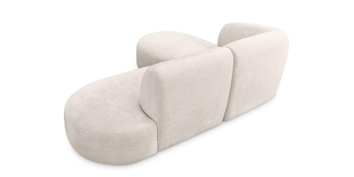 ECKSOFA Babette - Blau, Holzwerkstoff/Textil (188/242cm) - Fun Möbel