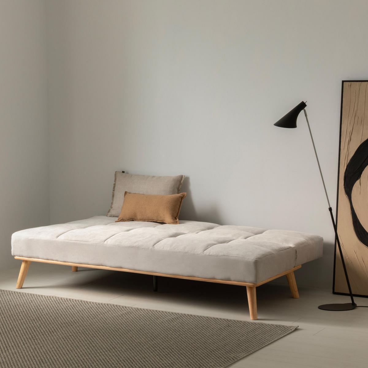 SCHLAFSOFA Owen Beige 187 cm x 84 cm - Beige, Textil (187/84/80cm) - Kenay Home