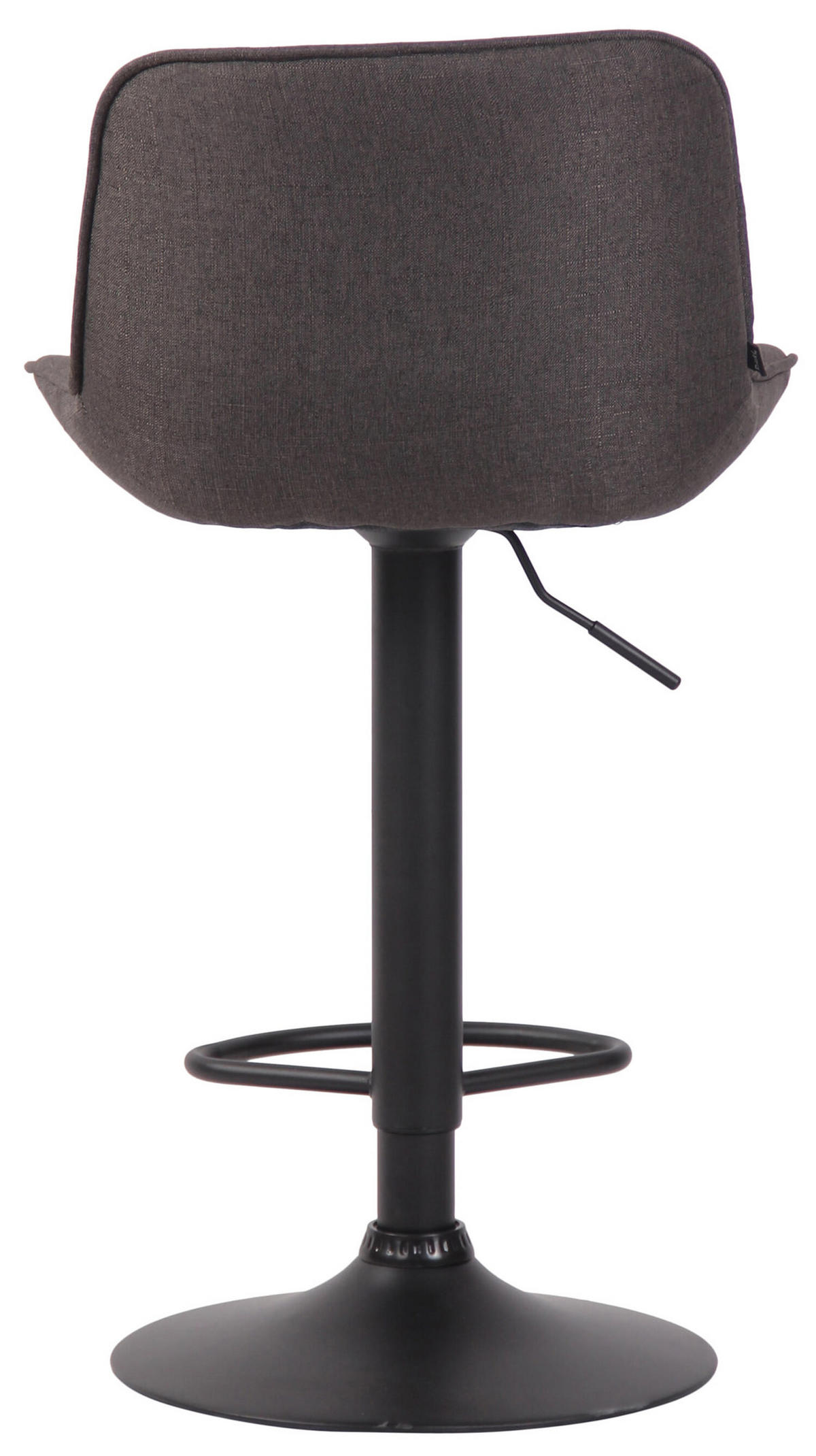 BARHOCKER Lento, Gestell schwarz, Stoff Dunkelgrau - Dunkelgrau/Schwarz, Textil/Metall (50/100/50cm) - TPFLiving