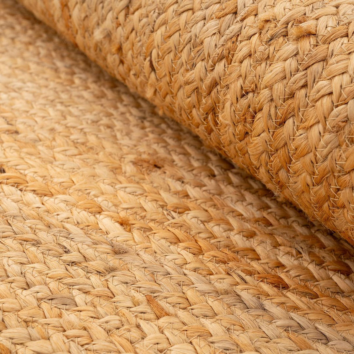 TEPPICHLÄUFER JUTETEPPICH Jute Braided Althea Beige - Beige, Textil (60/800cm) - Kukoon Rugs