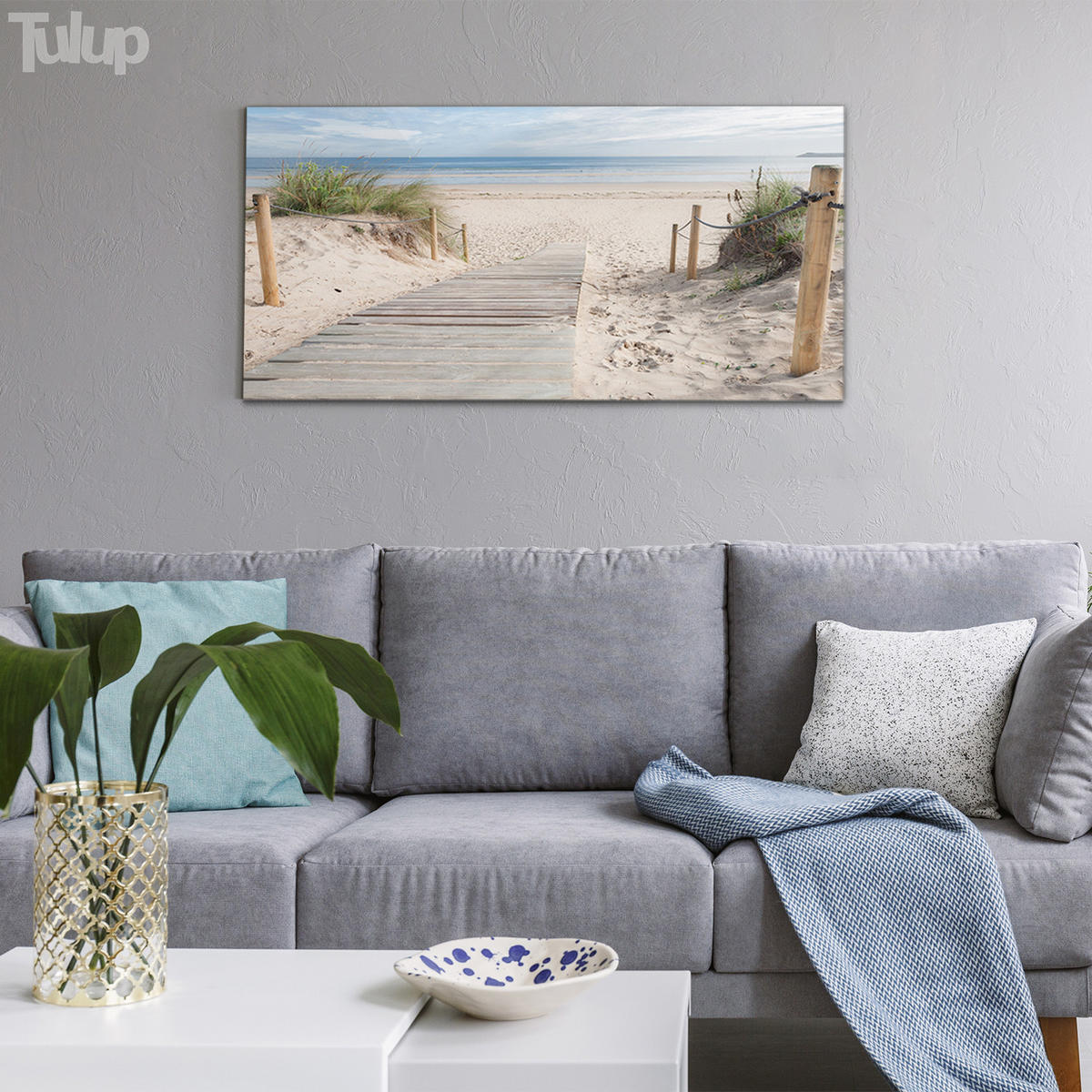 GLASBILD 100x50 cm Meer - Schwarz, Glas (100/50cm) - TULUP