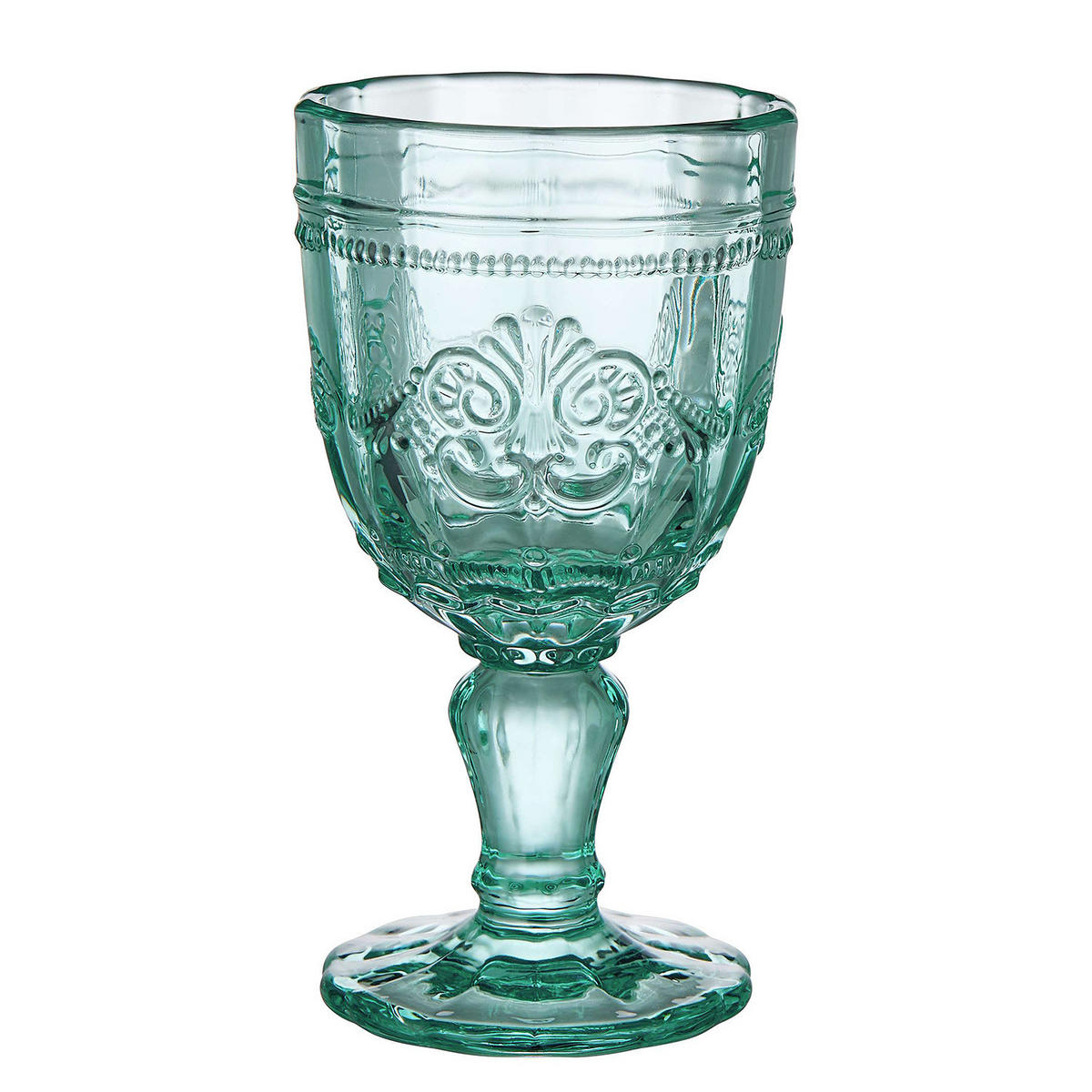WEINGLAS (6er Set) Victorian - Mintgrün, Glas (0.23L) - Butlers