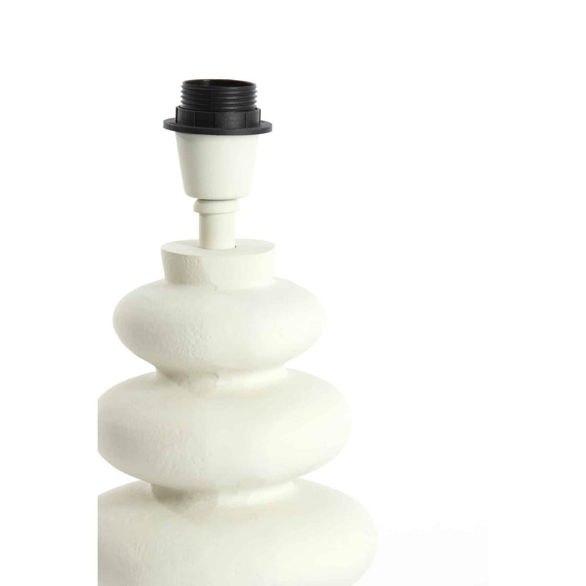 LAMPENFUSS Olona Weiß 16/16/27 cm - Weiß, Metall (16/16/27cm) - Light & Living