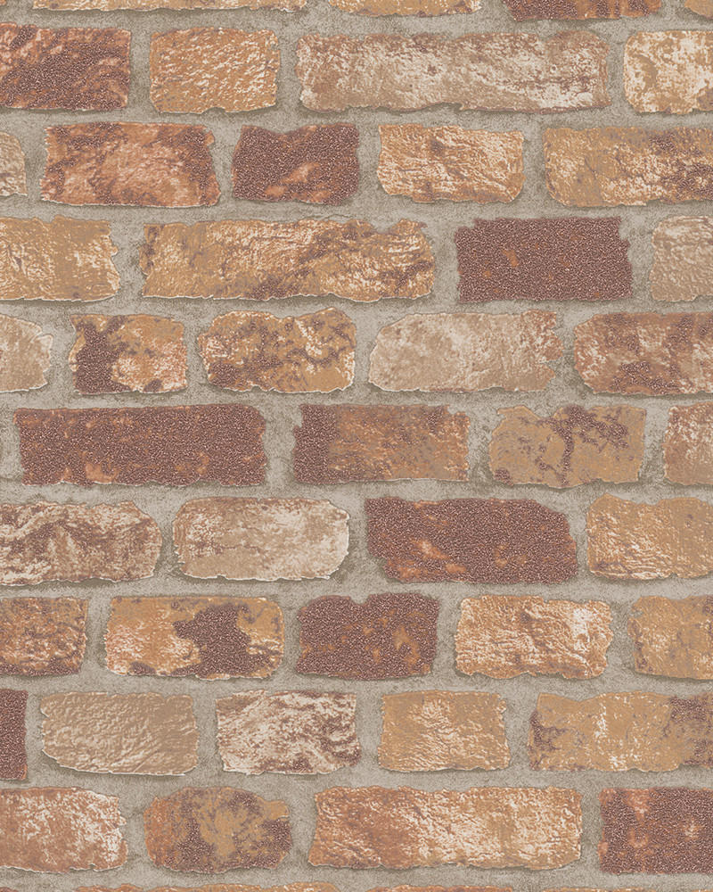 VLIESTAPETE Steinoptik Tapete braun, beige - Beige/Braun, Papier (53/1005cm) - marburg