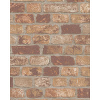 VLIESTAPETE Steinoptik Tapete braun, beige - Beige/Braun, Papier (53/1005cm) - marburg