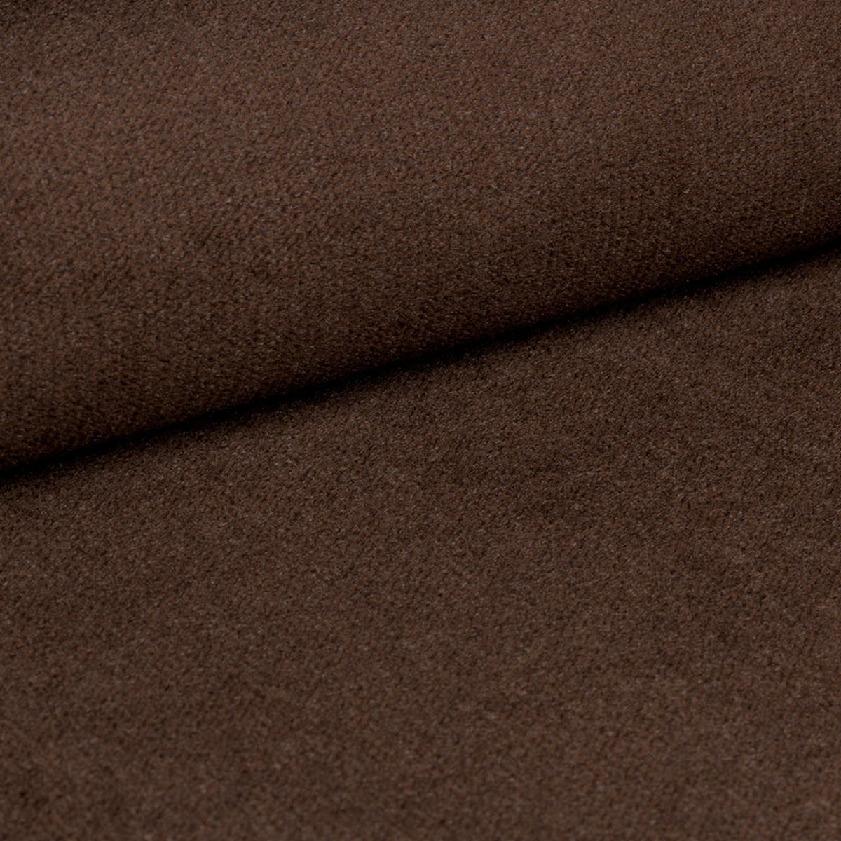 ECKSOFA MADISON L L-S Braun Plüsch-Stoff mit Schlaffunktion - Braun, Holz (235/175cm) - MASSENO