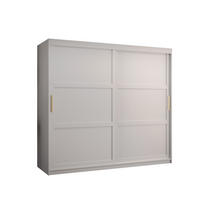 SCHWEBETÜRENSCHRANK 200/200/62 2-türig - Goldfarben/Weiß, Holz/Kunststoff (200/200/62cm) - Abiks Möbel