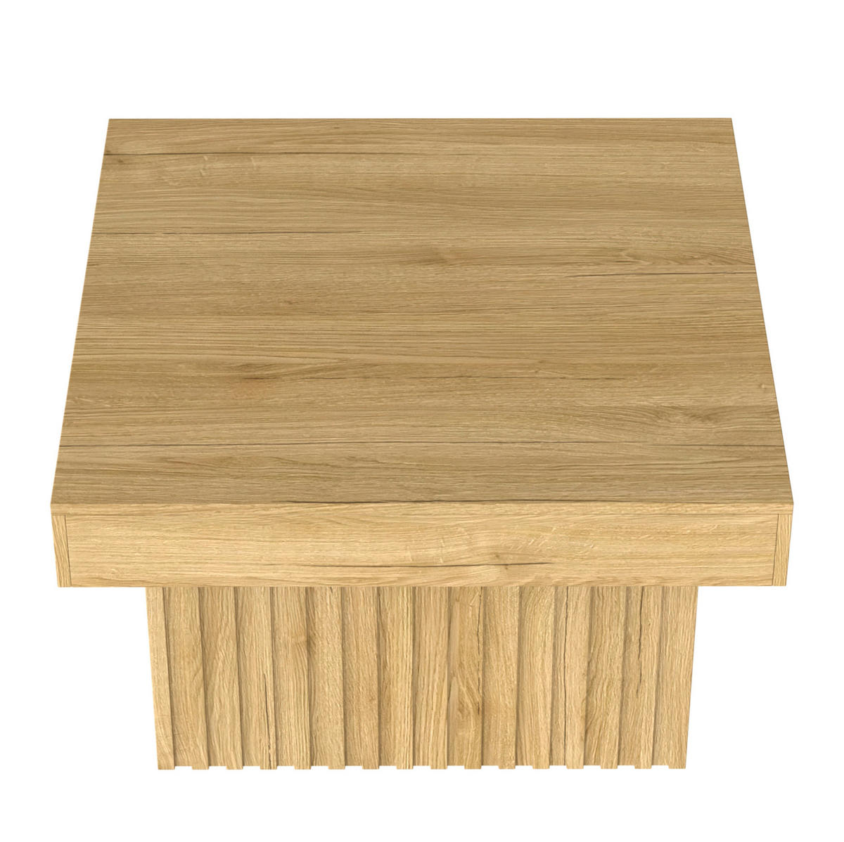 COUCHTISCH 79/79/46 cm Natur aus MDF und Spanplatte mit einfacher Montage - Naturfarben, Holzwerkstoff (79/79/46cm) - OKMYHOME