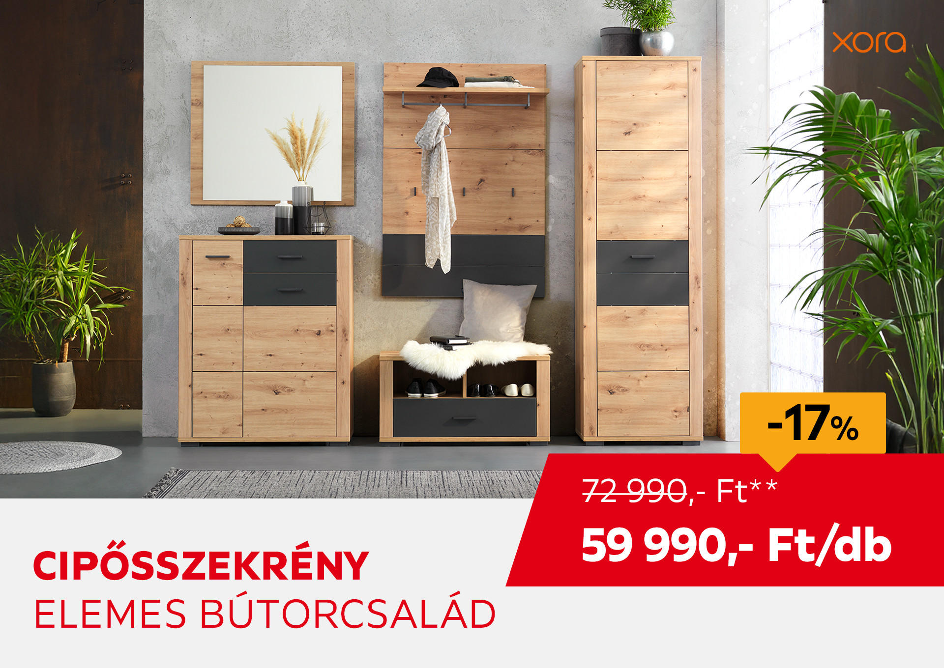 CIPŐSSZEKRÉNY Kiemelt termék 72990 Ft.- helyett 59990 Ft.-