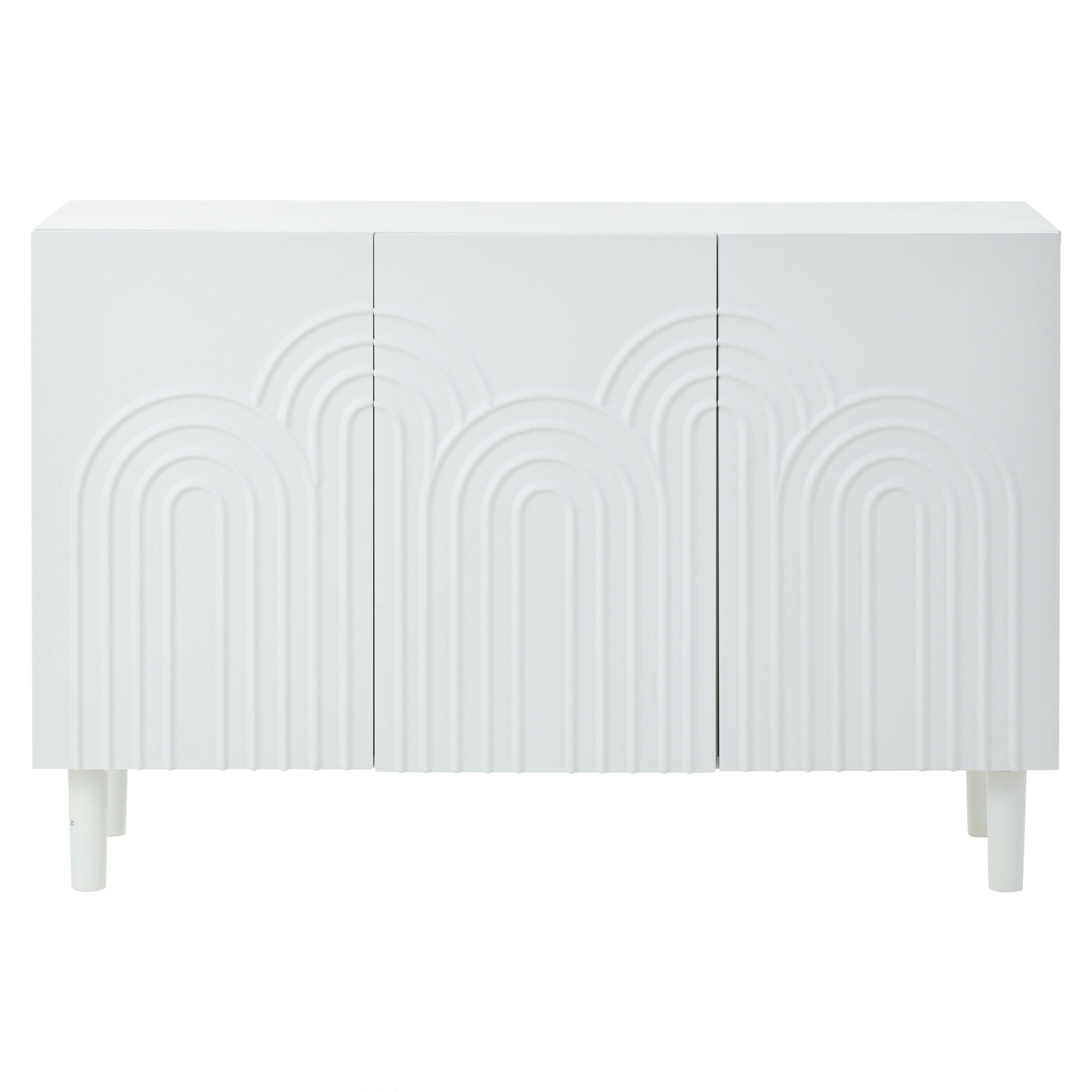 SIDEBOARD Weiß 120/38,5/79 cm - Weiß, Holzwerkstoff (120/79/38.5cm) - PANGIVO