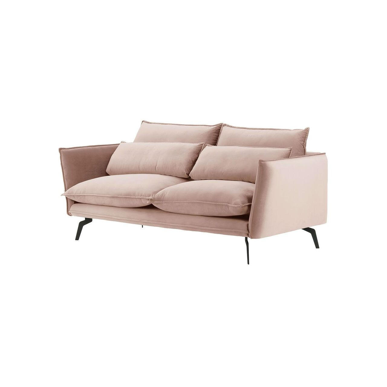 SOFA Layla 2,5-Sitzer-Velluto 14 - Lila, Holz/Textil (197/95/98cm)