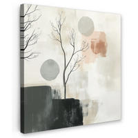 LEINWANDBILD Wabi sabi - Beige - Pflanze 50x50 cm - Sandfarben, Textil (50/50cm) - MuchoWow