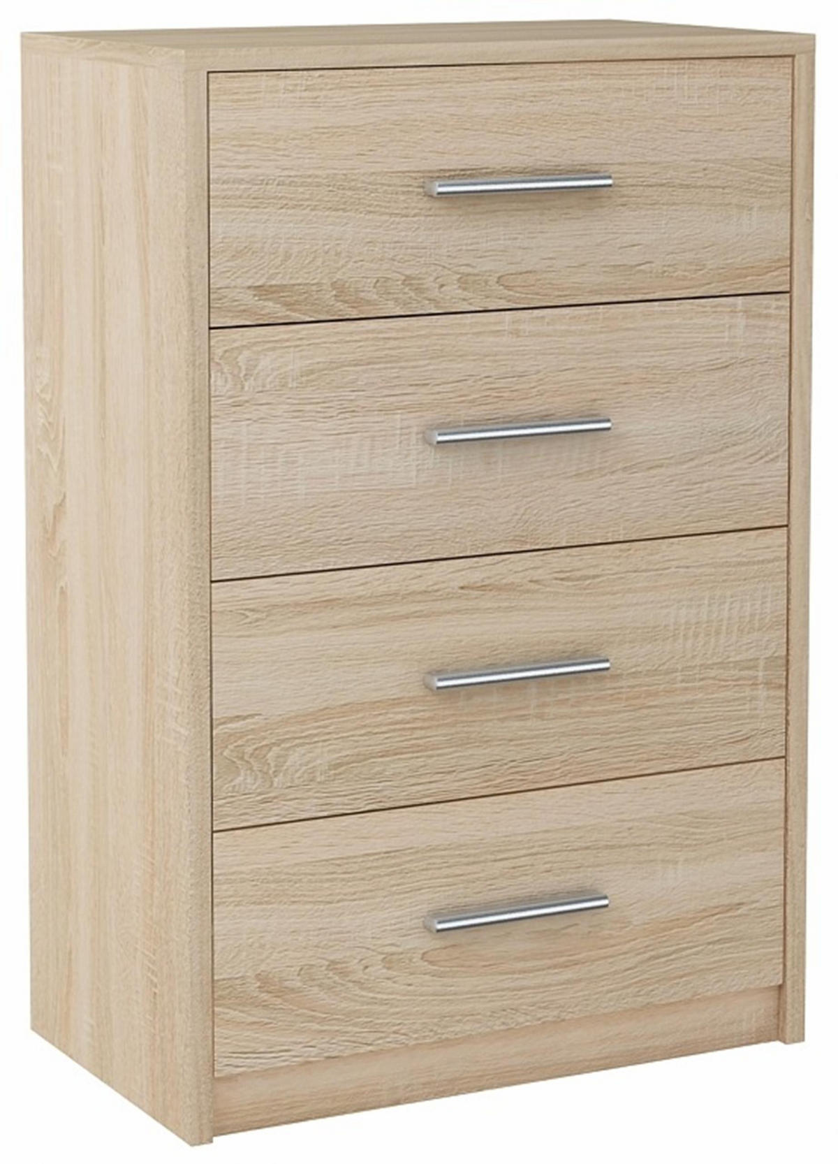 KOMMODE Bodo 4S Sonoma Eiche 60/35/75 cm 4 Schubfächer - Sonoma Eiche, Holzwerkstoff (60/75/35cm) - Matkam Möbel