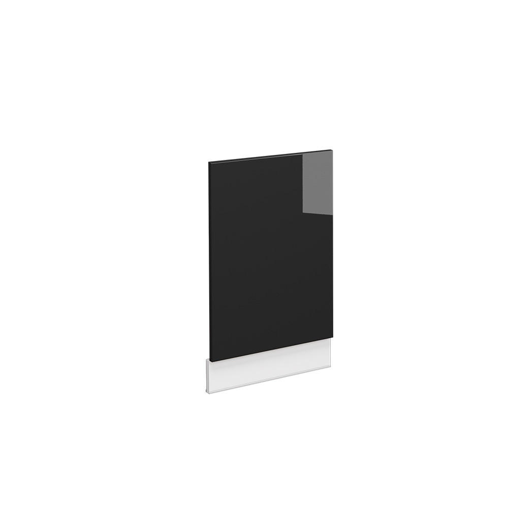 FRONTBLENDE Fame-Line Schwarz Eiche hochglanz 45 cm ohne AP - Schwarz Hochglanz/Schwarz, Holzwerkstoff (45/67.4/1.6cm) - Vicco